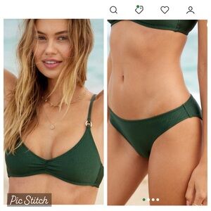 Aerie Shine Rib Bikini Set
